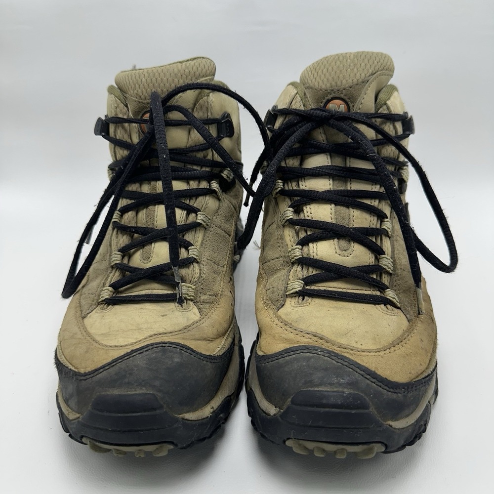 MERRELL Pulse II Waterproof Leather Hiking Outdoors Work Mid Boots Mens Size 8 - Picture 2 of 9
